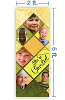 2x5 Vertical Church Banner of All Invited