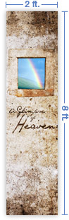 2x8 Vertical Church Banner of Glimpse of Heaven