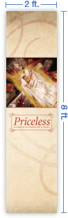 2x8 Vertical Church Banner of Greatest Gift