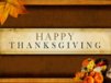 Church Banner of Happy Thanksgiving