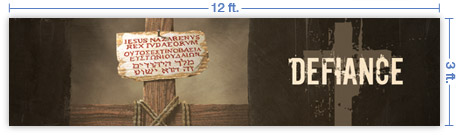 12x3 Horizontal Church Banner of King of the Jews