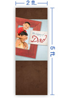 2x5 Vertical Church Banner of The Legacy of Dad