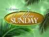 Church Banner of Palm Sunday Welcome