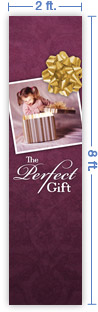 2x8 Vertical Church Banner of The Perfect Gift
