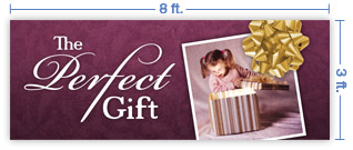 8x3 Horizontal Church Banner of The Perfect Gift