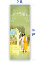 2x5 Vertical Church Banner of Welcome Home