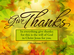 All Things Give Thanks