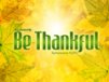 Church Banner of Be Thankful