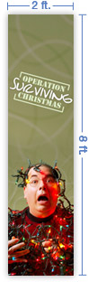 2x8 Vertical Church Banner of Christmas Chaos