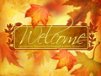 Church Banner of Fall Welcome