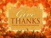 Church Banner of Give Thanks Fall