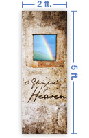 2x5 Vertical Church Banner of Glimpse of Heaven