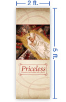 2x5 Vertical Church Banner of Greatest Gift