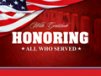 Church Banner of Honoring All Who Served