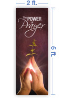 2x5 Vertical Church Banner of Prayer Seed