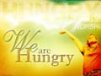 Church Banner of We Are Hungry