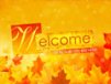 Church Banner of Welcome Leaves