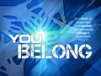 Church Banner of You Belong