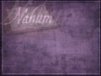 Church Banner of book of Nahum